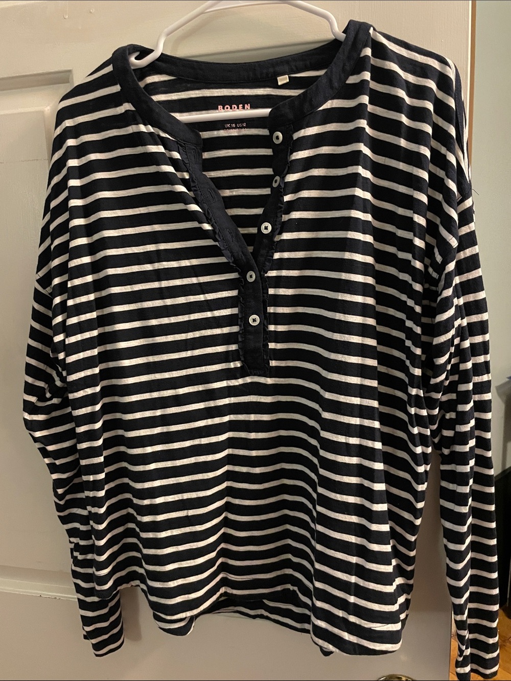Boden Breton Stripe Henley Top
